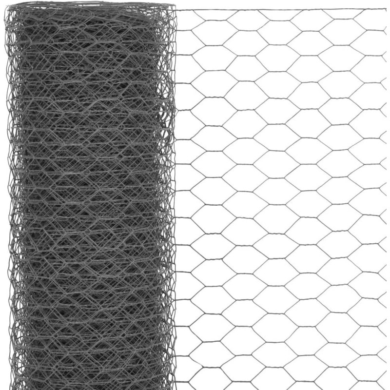 Rete plastica per recinzione h 100 cm - Colore: Grigio